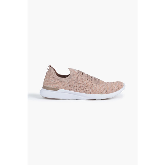 NWOB APL TechLoom Wave Mélange Mesh Running Sneakers | Sand | M US 9.5/W US 7.5 - Picture 2 of 14